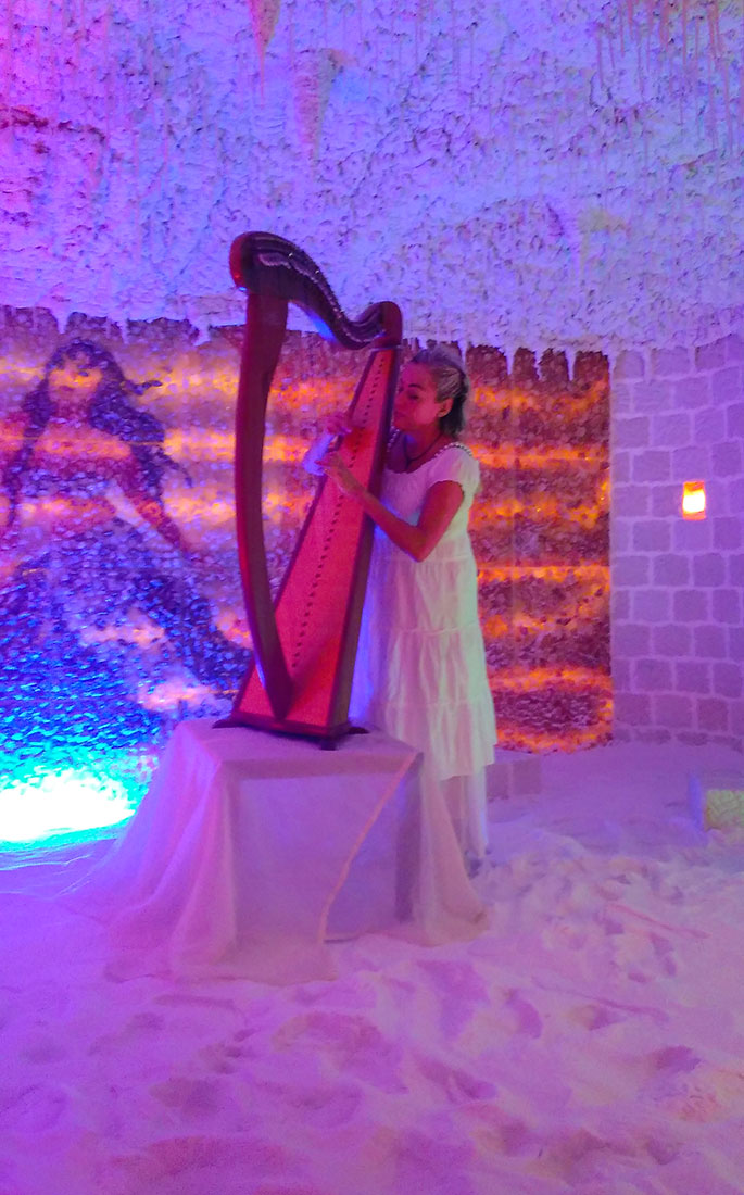 Halos and Harp
